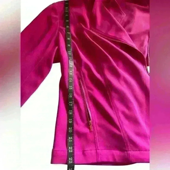 Calvin Klein Magenta Moto Jacket EUC gold hardware size tag removed- size est L - Picture 11 of 15